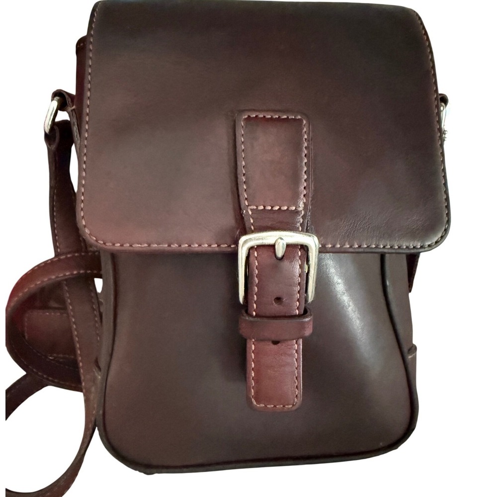 Vintage rare Coach Hamptons camera bag burgundy leather purse HTF cross body